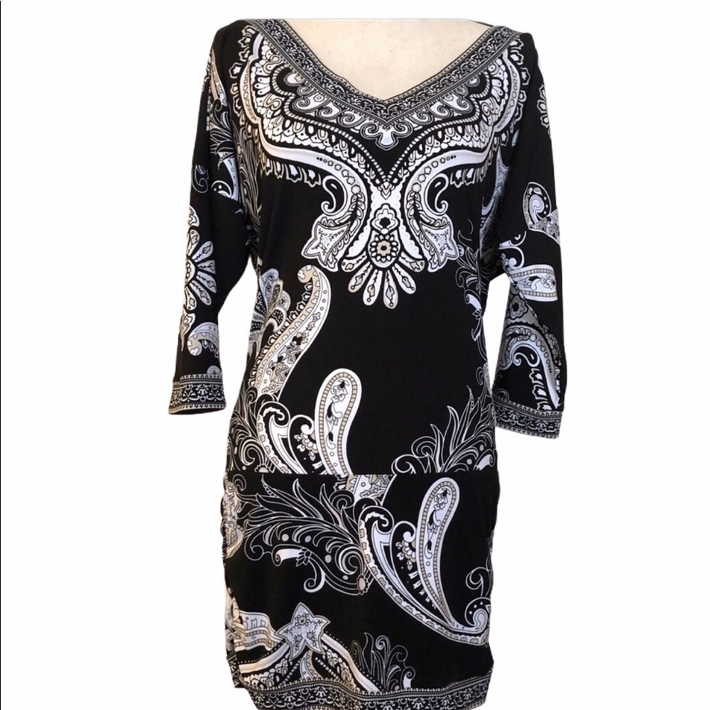 WHITE HOUSE BLACK MARKET Paisley Dress